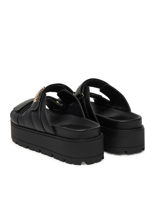 Flatforms Damen Sandalen Schwarz