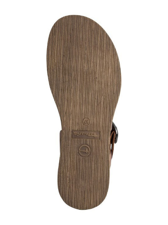Leather Women's Sandals Tabac