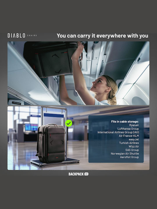 Diablo Backpack Αδιάβροχο 40lt Μαύρο