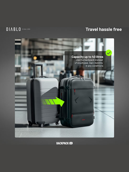 Diablo Backpack Αδιάβροχο 40lt Μαύρο