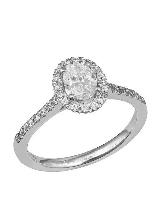 Damentringe mit Diamant aus Weißgold 18K