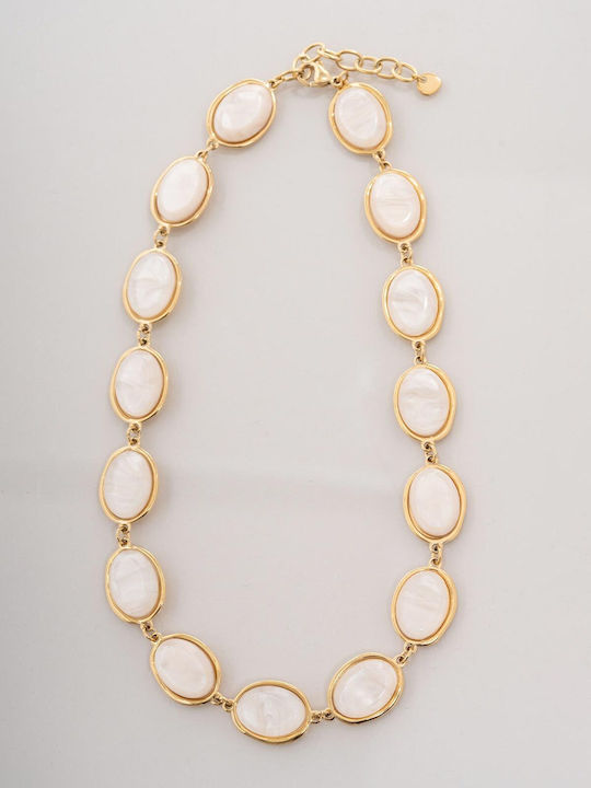 Late Again Necklace Made of Gold Plated Steel Late Again Necklace Made of Gold Plated Steel