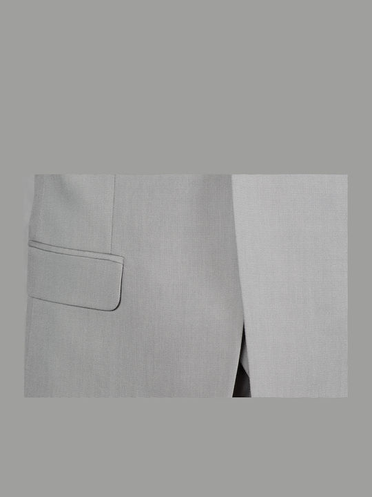 Men's Groom's Suit with Vest Gray Arzan