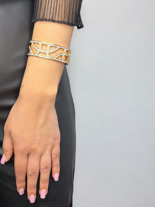 Rebecca Women's Bracelet Handcuffs made of Brass Gold Plated