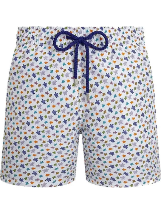 Men's Swimwear Shorts White with Prints