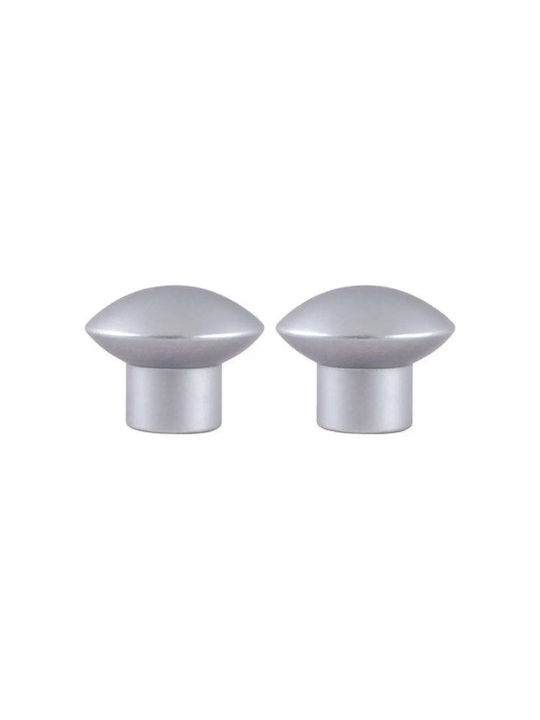 X-IT Πόμολο Επίπλου από Μέταλλο Chrome Matte 2τμχ
