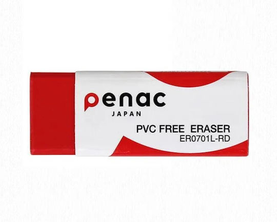 Penac Eraser Penac 100% Rubber 43 X 21 X 13mm Red Color