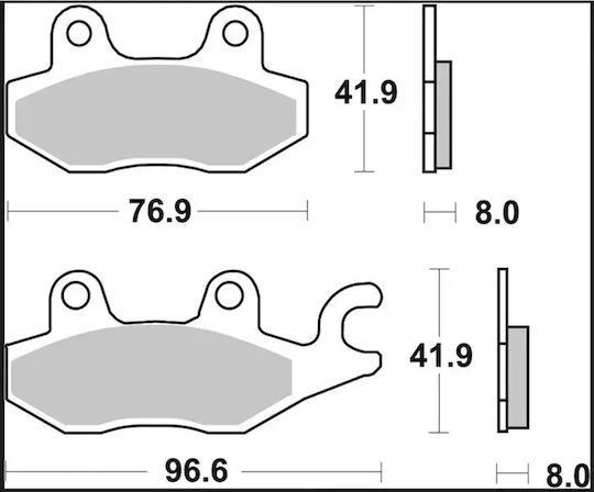Brembo Μεταλλικά Τακάκια 07ya22la 1 Σετ 1 Δαγκάνα