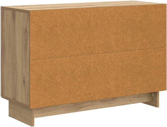 Буфет Дървен с Чекмеджета Дъб 89x34.5x60см