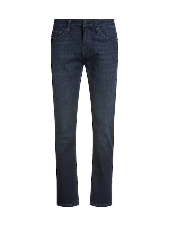 Delaware Men's Jeans Pants Elastic with Slim Fit Dark Blue