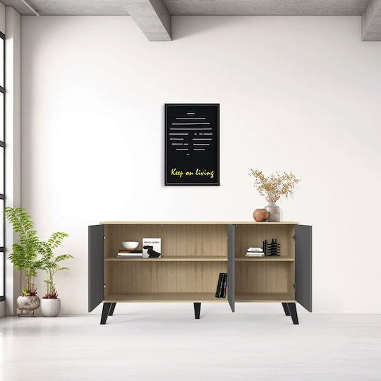 Μπουφές Billie Ξύλινος 149x40x77cm