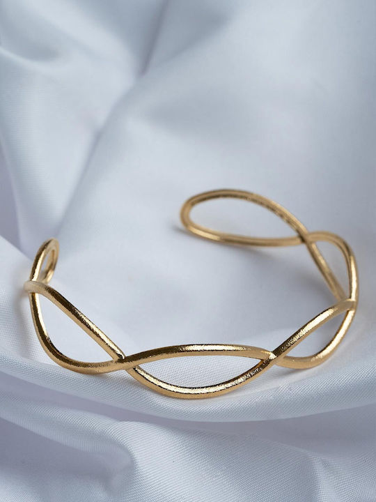 Late Again Women's Bracelet Made of Gold Plated Stainless Steel