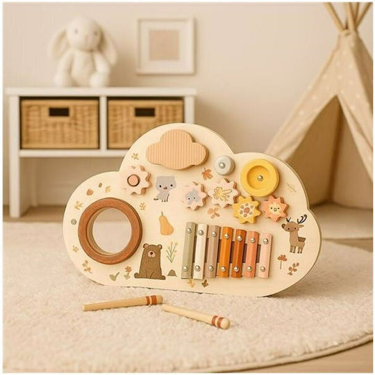BabyMix Instrument Muzical Din Lemn Cu Muzică Și Sunete
