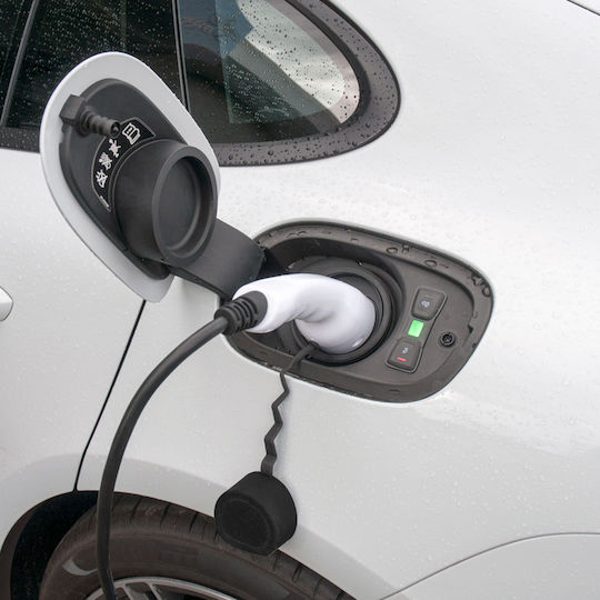 Avizar Cablu Încărcare Auto Tip 2 230v 13a 2 Moduri Ștecher Schuko 3.7kw Negru Alb