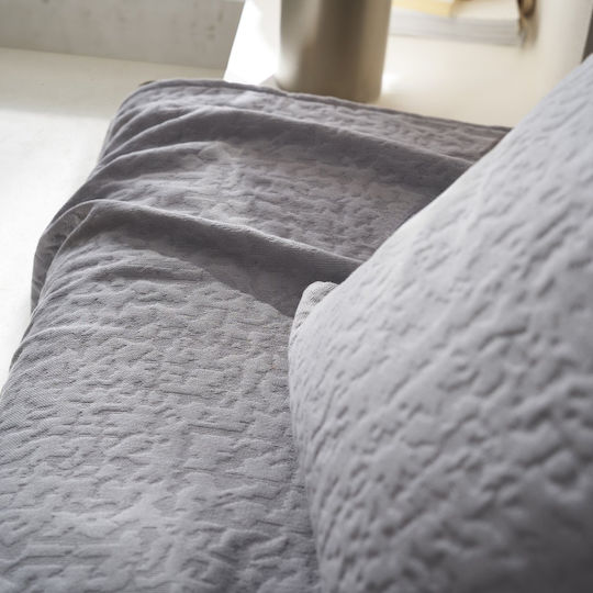 Gofis Home Francis Τετραθέσιου Καναπέ Π180xΜ350cm Magnet Grey