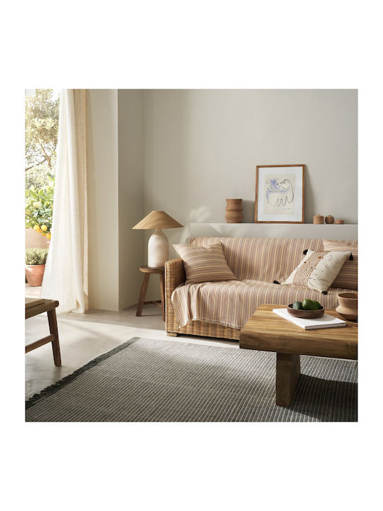Gofis Home Nymeria Armchair Throw Jacquard 180x180cm Orange