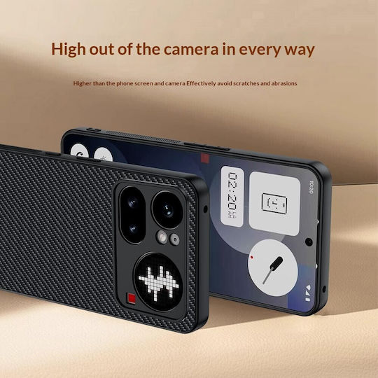 Carbon Fiber Rückseite Kunststoff Gold (Nichts Phone (4a) Pro)