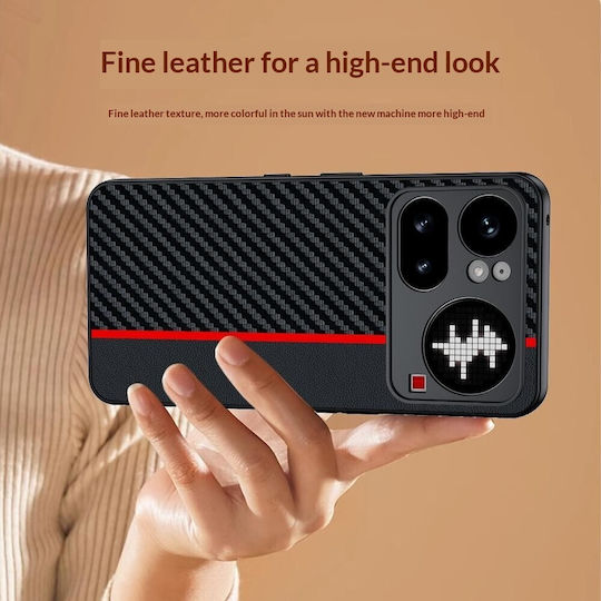Carbon Fiber Rückseite Kunststoff Schwarz (Nichts Phone (4a) Pro)