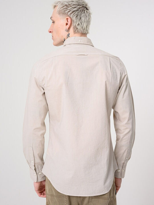 Gant Βαμβακερό Πουκάμισο Oat Beige