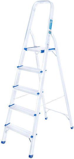 Geko Aluminium-Leiter mit 5 Stufen