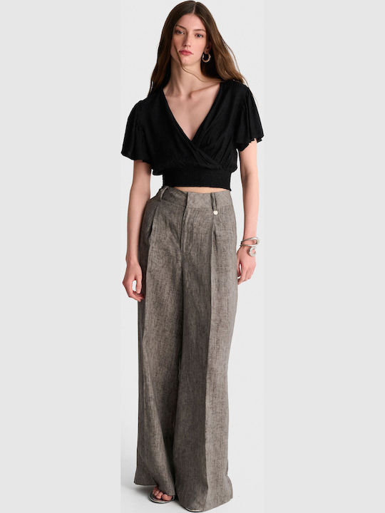 Γυναικείο Crop Top Μαύρο