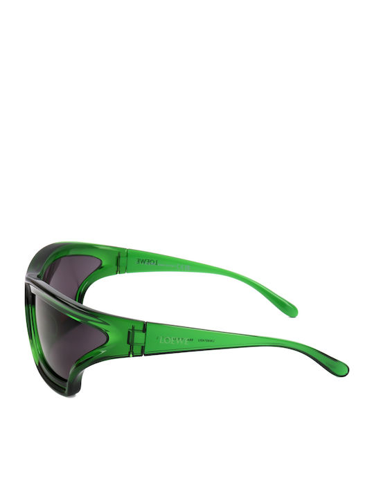 Loewe Unisex Sunglasses with Green Frame and Gray Lens