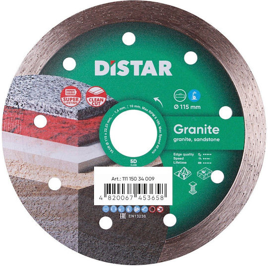 Distar Disc De Tăiere Materiale De Construcție 115mm