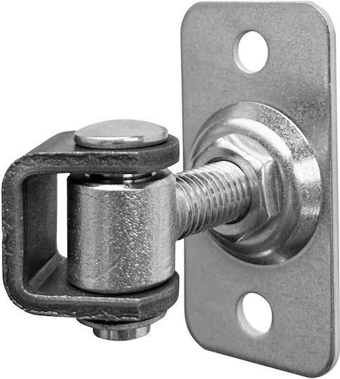 Adjustable Hinge Mounting Plate Swing Gates 75x37 Mm M12 Thread Adjustable 42-60 Mm Steel