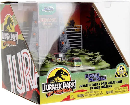 Jada Jurassic Park Nano Scene 2 Metallic Vehicles