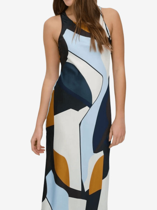 Summer Midi Shirt Dress Satin Mixed