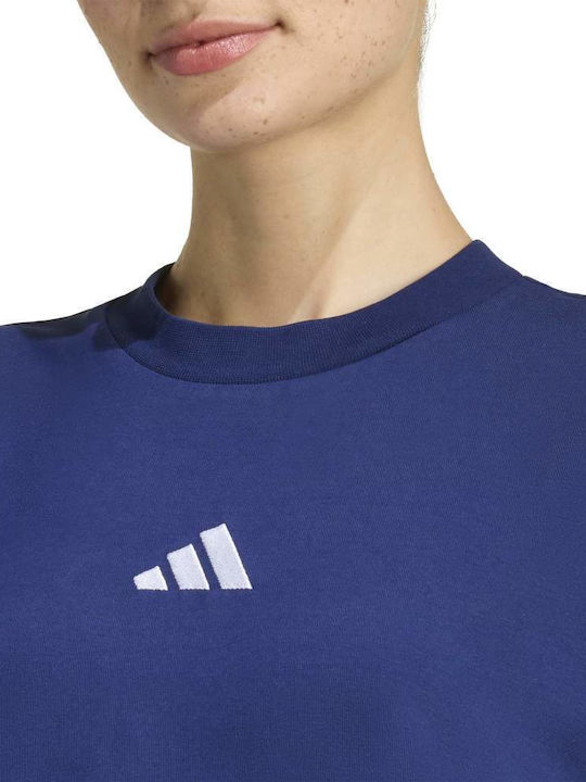 3 Stripes Athletic Dress T-Shirt Short Sleeve Blue
