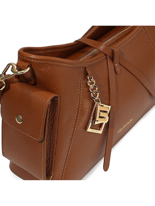 Leder Damen Handtaschen Crossbody Tabac