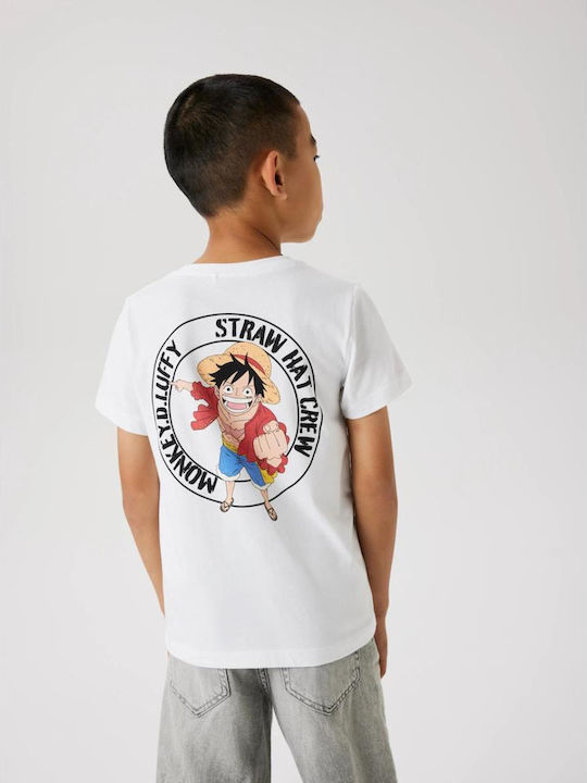 Kids Short-Sleeved Blouse Bright White