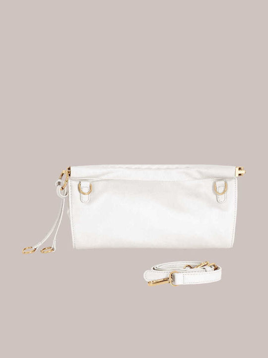 Celestino Γυναικεία Τσάντα Clutch Αποσπώμενο Λουρί Εκρού