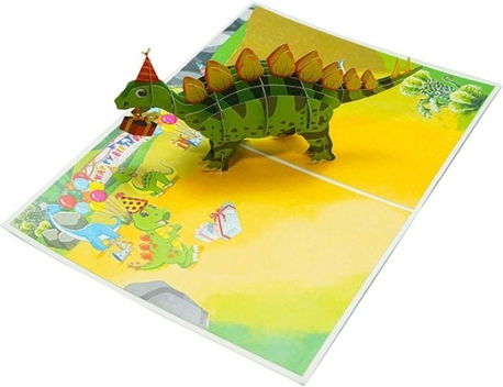 Kiriori Pop 3d Greeting Card Dinosaur