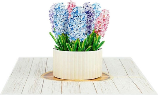 Kiriori Pop 3d Greeting Card Hyacinth