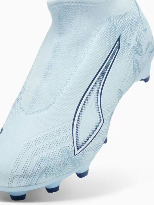 Ultra 6 AG Kids Soccer Cleats with Molded Outsole Light Blue