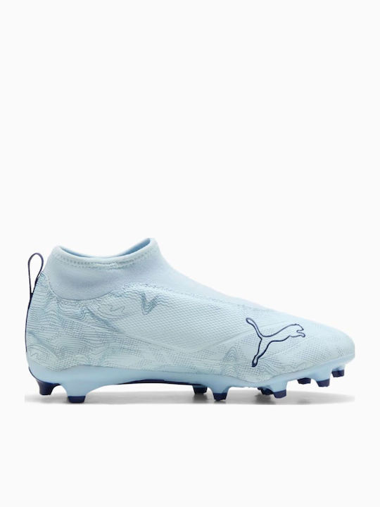 Ultra 6 AG Kids Soccer Cleats with Molded Outsole Light Blue