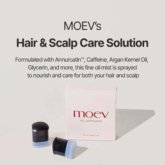 Moev Oil Cartridges Set 2 Pcs Replacement Oil for Moev Hair Steamer Pro Set of 2 Pieces