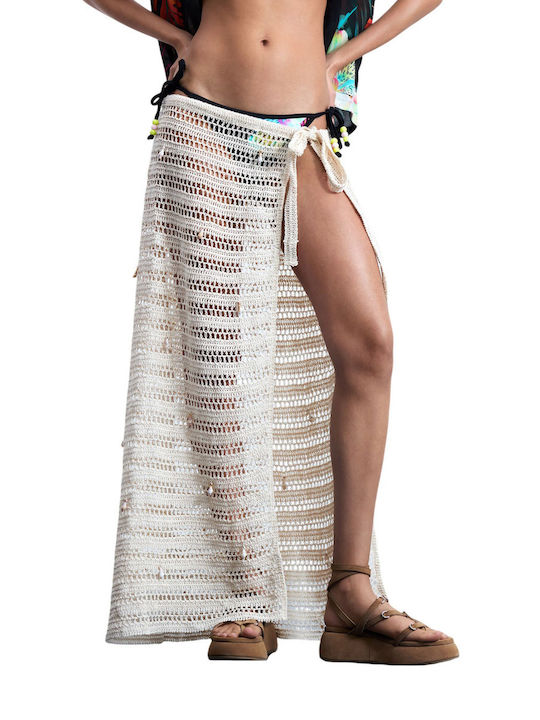 Desigual Acc W Pareo Shell Sea 26sada11-1001 Cream
