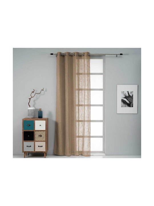 Perdea Cu Capse Maro 140x270cm
