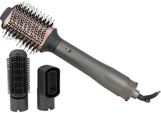 Jocca Ceramic Electric Hair Brush with Air for Hair Straightening and Curls