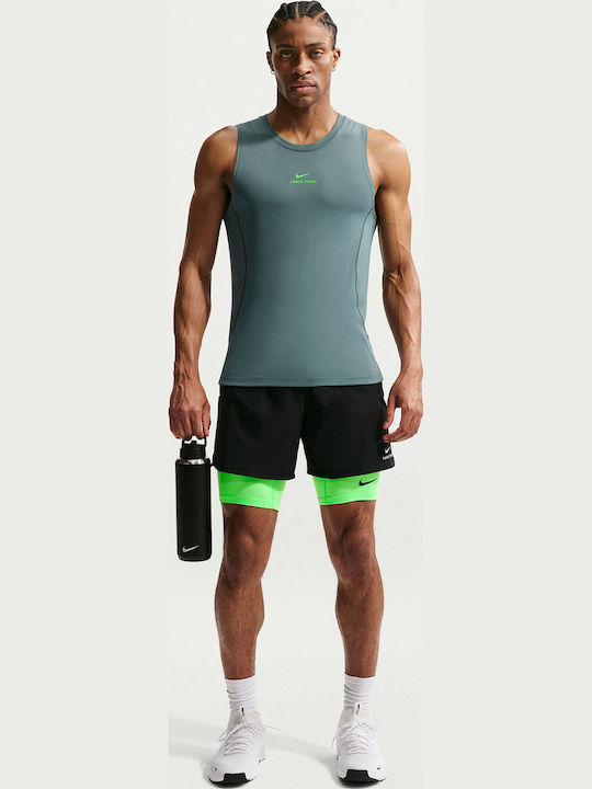 Nike Mens Sports Leggings Short Green