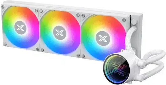 Xigmatek Fenix II 360 Water Cooling AIO CPU With 3 Fans 120mm And ARGB Lighting White
