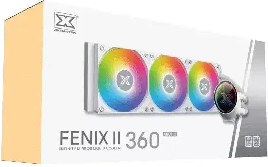 Xigmatek Fenix II 360 Water Cooling AIO CPU With 3 Fans 120mm And ARGB Lighting White