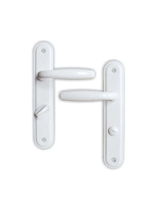 Yale WC Handle Plate White