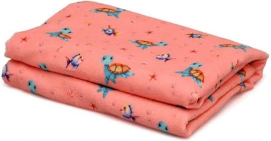 Kiokids 4360 Prosop De Plajă Microfiber Tortuga Roz 75x1