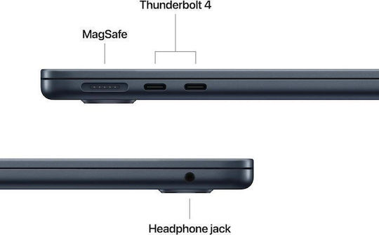 Apple MacBook Air 13.6" IPS Ecran Retina (M5-10 nuclee/16GB/512GB SSD/10-Core GPU) Midnight (Tastatură International English)