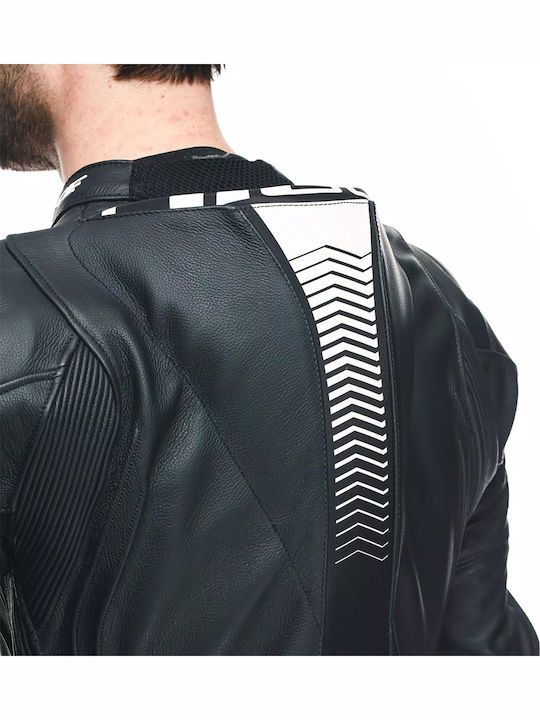 Dainese Laguna Seca 5 Ανδρική Δερμάτινη Φόρμα Αναβάτη Μοτοσυκλέτας Black/Black/White
