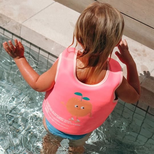 Sunnylife Swimming Vest 3-6 Years Poppy Peach Neon Pink 26180096